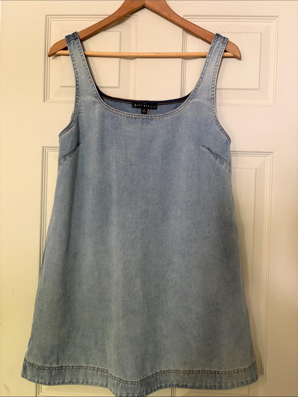 Blue Blush Light Blue Denim Top